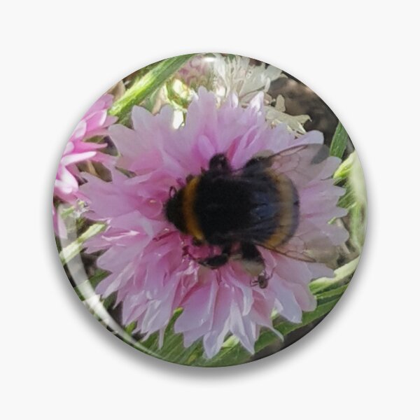 Item preview, Bumblebee 7 on cornflower pink right in the middle designed and sold by ellenhenry.