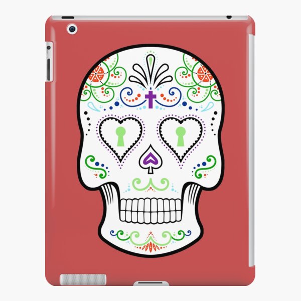 Mexican Calavera Skull White - Day of the Dead iPad Snap Case