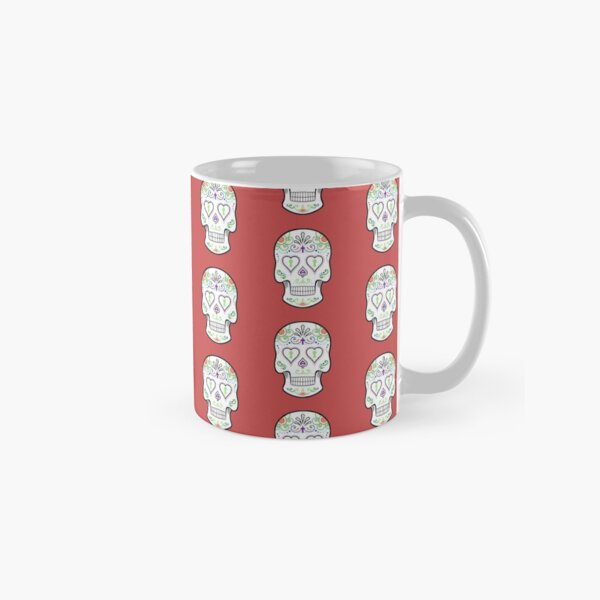 Mexican Calavera Skull White - Day of the Dead Classic Mug