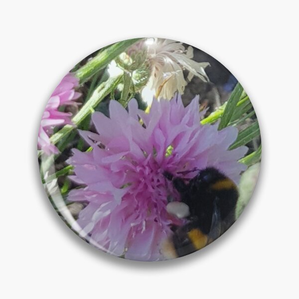 Item preview, Bumblebee 6 on cornflower pink full and falling designed and sold by ellenhenry.