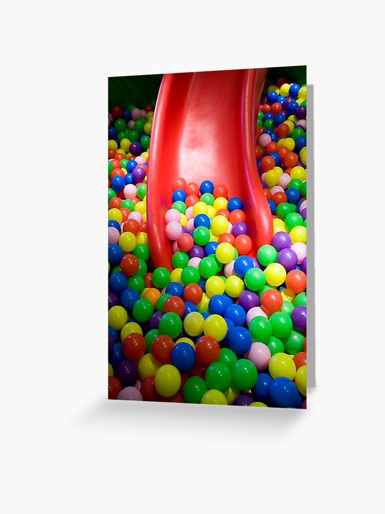 ball pit slide Greeting Card for Sale by Kevin Miller Photography