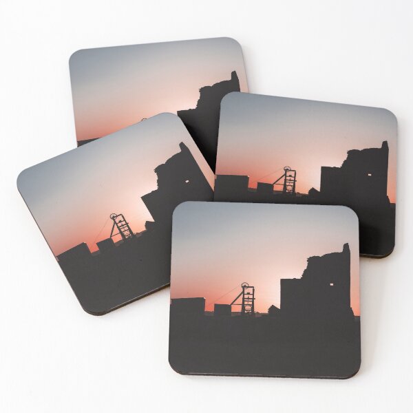 Item preview, Magpie Mine Silhouette at sunset designed and sold by Philip Tooze.