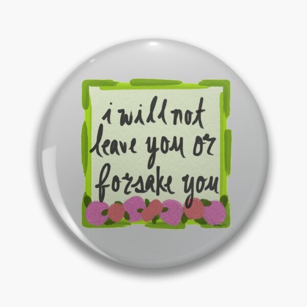 Item preview, Joshua 1:5 - floral designed and sold by the-last-leaf.