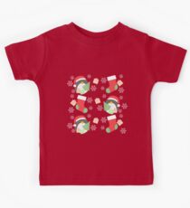 Penguin and Christmas Stockings #1 Kids Tee