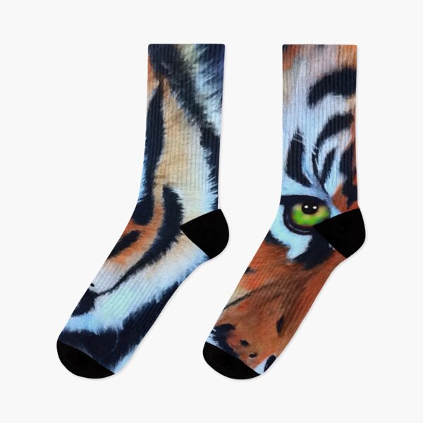 Item preview, Big cats Bengal Tiger Face painting bright and vibrant animal picture designed and sold by Julieford.