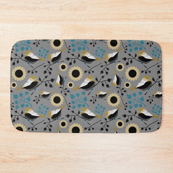 Item preview, Gold & Black Chickadee Berry Floral  designed and sold by StudioPosies.