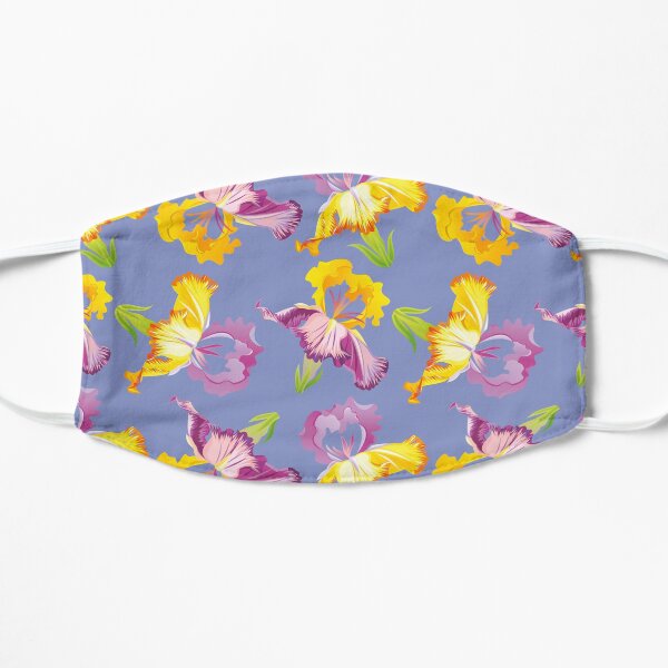 Yellow and Purple Irises Mask