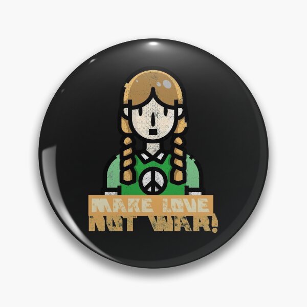Item preview, Make Love Not War - Every Live Matters. Typography Design. Vintage Concept With Peace Hippie Girl designed and sold by JeksonGraphics.