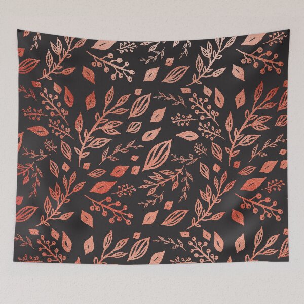 Item preview, Floral pattern pink and black designed and sold by Alessia Green.