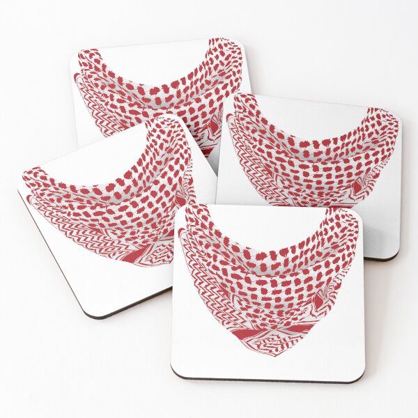 Item preview, Traditional red, Arabic, keffiyeh scarf design so you can bring the desert vibes with you. designed and sold by CreatEVEdesign.