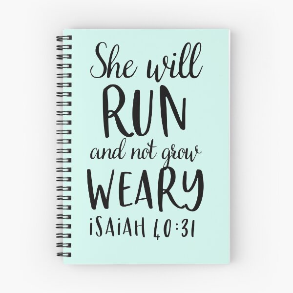 Item preview, Christian Runner - Isaiah 40:31 Run and not Grow Weary designed and sold by palmsandprints2.