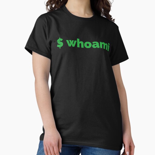 Artikel-Vorschau von Linux Hacker whoami Command, designt und verkauft von clubtee.