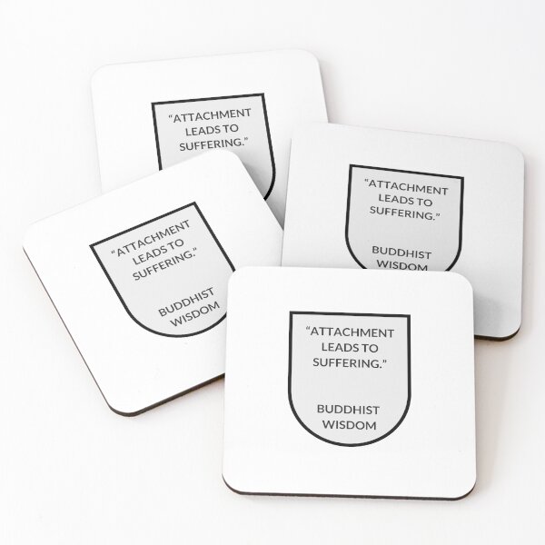 Item preview, ATTACHMENT LEADS TO SUFFERING - Buddhist quote designed and sold by Inspirationmotivation.