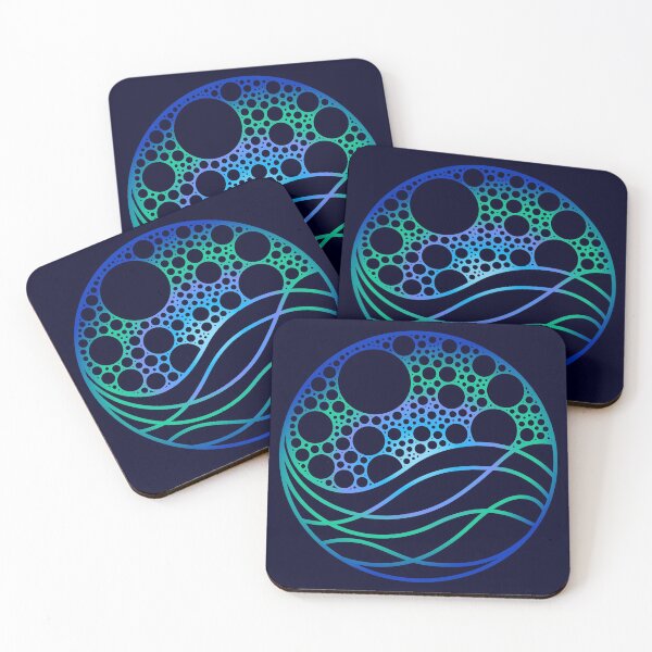 Item preview, Tranquil Ocean Moon designed and sold by MizMagpie.