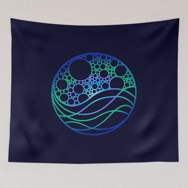 Item preview, Tranquil Ocean Moon designed and sold by MizMagpie.