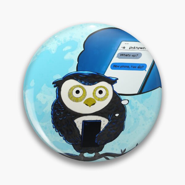 Item preview, Night Owl with New Phone, Hoo dis? designed and sold by borednomad.