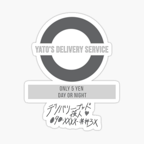 Noragami Yato Delivery Service Sticker