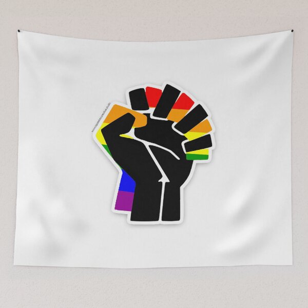 Item preview, LGBTQ+ Black Community Ally.  #BlackLivesMatter designed and sold by Applebox Creative.