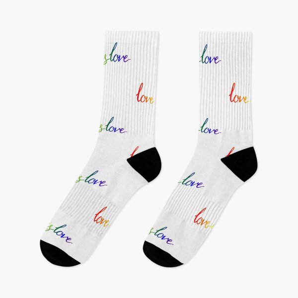 Item preview, Love is Love, rainbow floral LGBT pride designed and sold by hannahrosesmith.