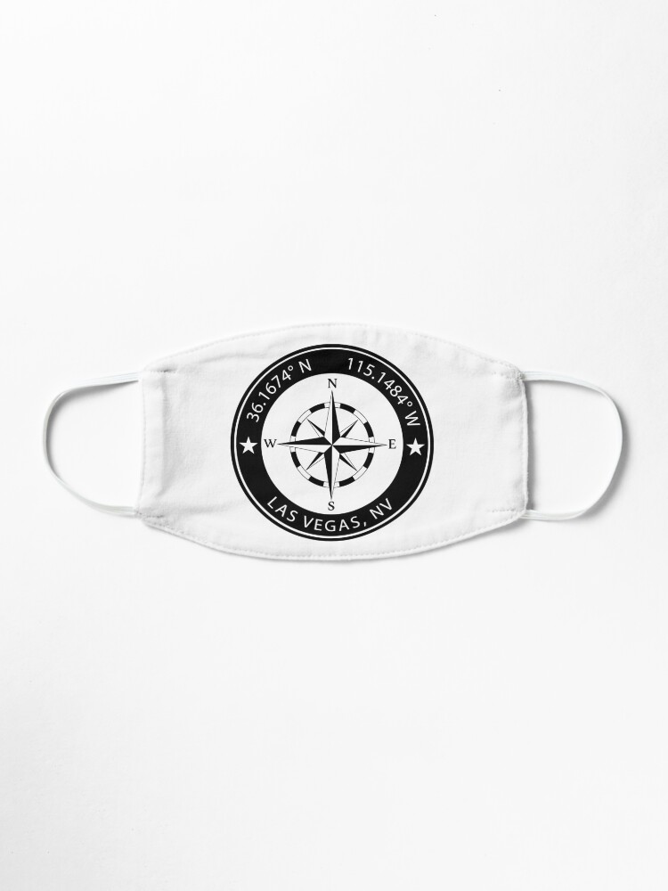 Alternate view of Las Vegas, Nevada Geographical Coordinates Mask
