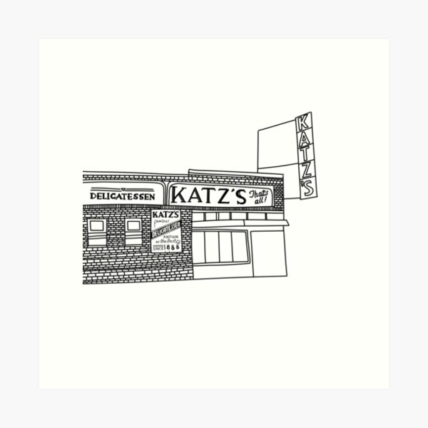 Artikel-Vorschau von Katz's Deli NYC, designt und verkauft von gracie-doodles.