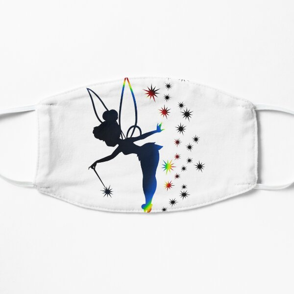 Rainbow Tinkerbell Sillhouette Flat Mask