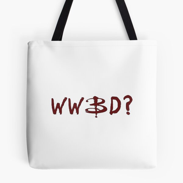 Item preview, ¿Qué haría Buffy? - ¿WWBD? - Buffy, la cazavampiros, BtVS, años 90, Joss Whedon, Giles, Los Caballeros, Willow, Xander, Anya, Giles designed and sold by S Hazelwood .