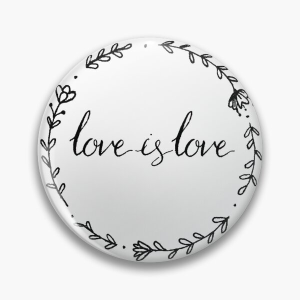Item preview, Love is Love, floral LGBT pride designed and sold by hannahrosesmith.