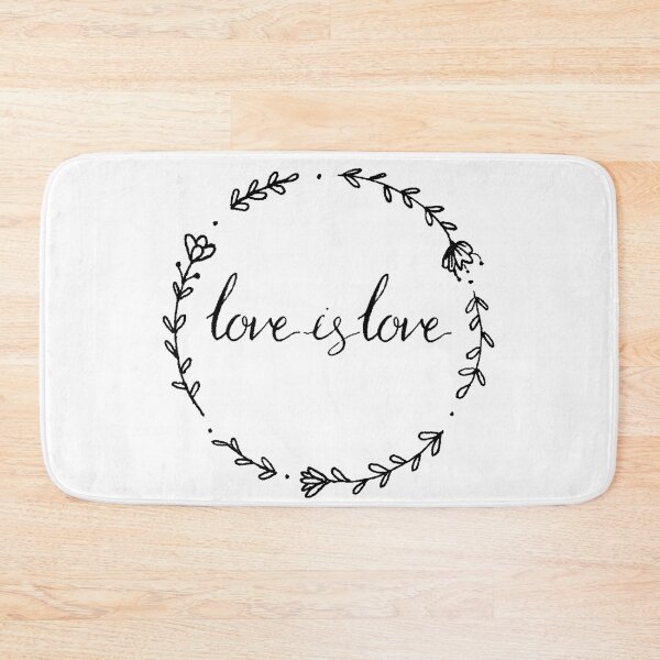 Item preview, Love is Love, floral LGBT pride designed and sold by hannahrosesmith.