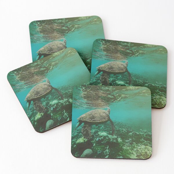 Item preview, Sea Turtle Swimming Painting designed and sold by Kachy Design's.