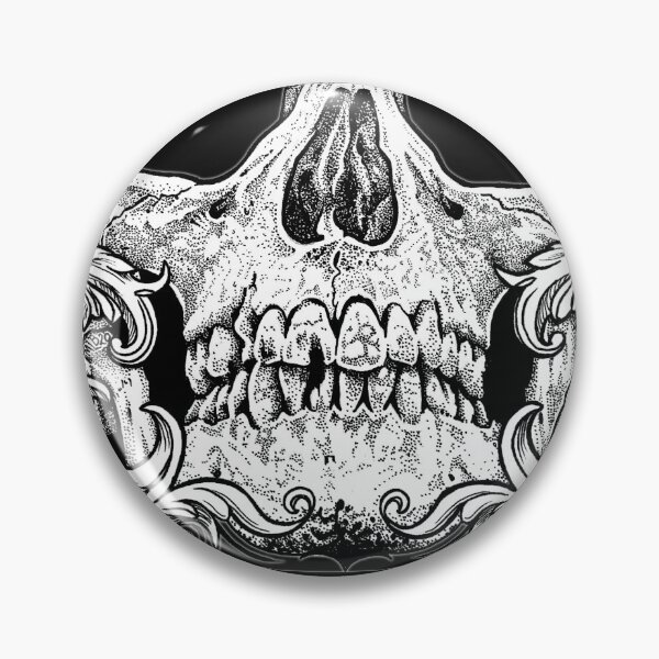 Item preview, Black background Skull Face Mask designed and sold by MirandaTattoo.