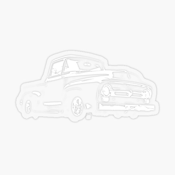 1954 Ford F100 302 Hotrod Cartoon Truck  Wall Stickers Graphics Decal Poster