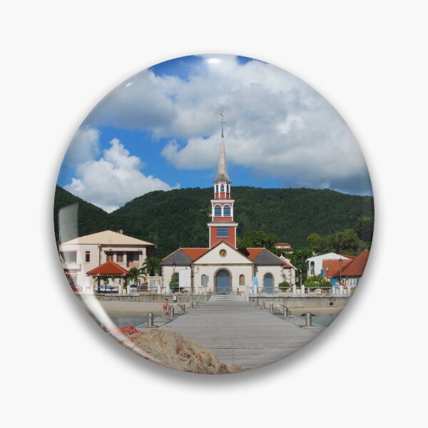 Item preview, Church of Anse d'Arlet from the Quay 2 - Martinique, F.W.I. designed and sold by Olivia Son.