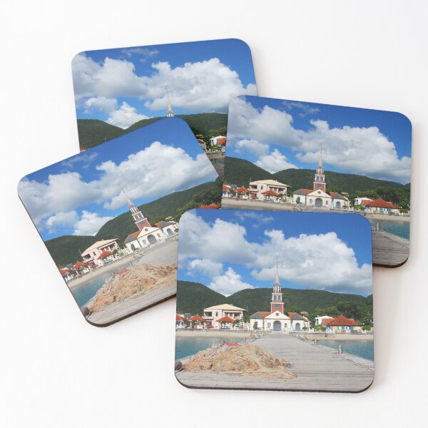 Item preview, Church of Anse d'Arlet from the Quay 2 - Martinique, F.W.I. designed and sold by Olivia Son.