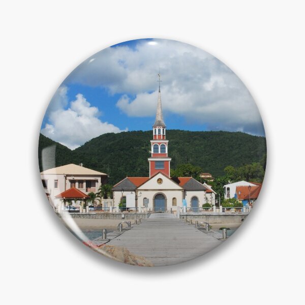 Item preview, Church of Anse d'Arlet from the Quay - Martinique, F.W.I. designed and sold by Olivia Son.