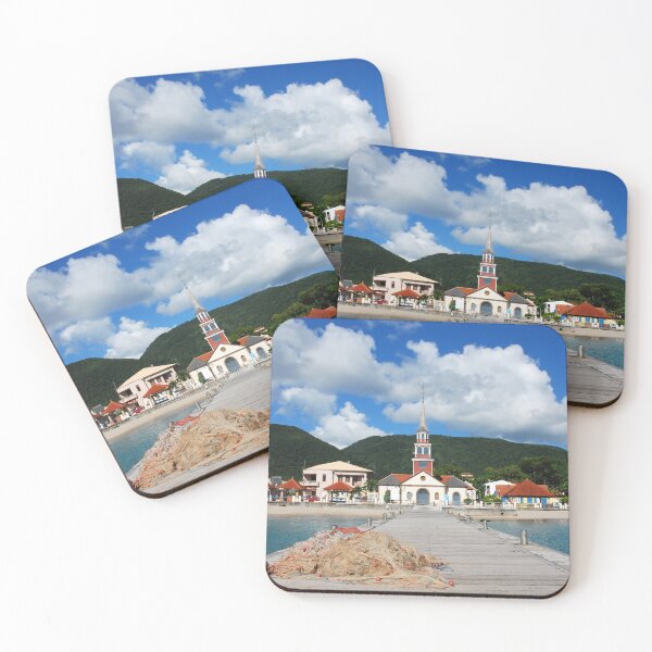 Item preview, Church of Anse d'Arlet from the Quay - Martinique, F.W.I. designed and sold by Olivia Son.