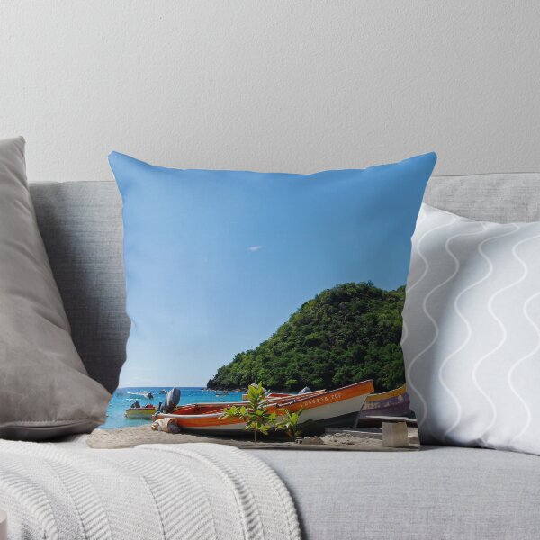 Item preview, Fishermen Boats on the Beach of Anse d'Arlet - Martinique, F.W.I. designed and sold by Olivia Son.