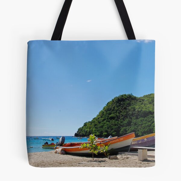 Item preview, Fishermen Boats on the Beach of Anse d'Arlet - Martinique, F.W.I. designed and sold by Olivia Son.