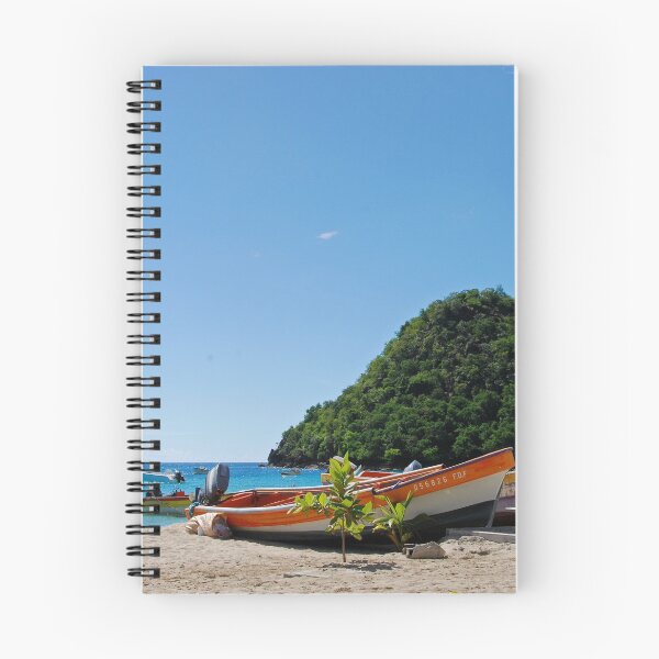 Item preview, Fishermen Boats on the Beach of Anse d'Arlet - Martinique, F.W.I. designed and sold by Olivia Son.