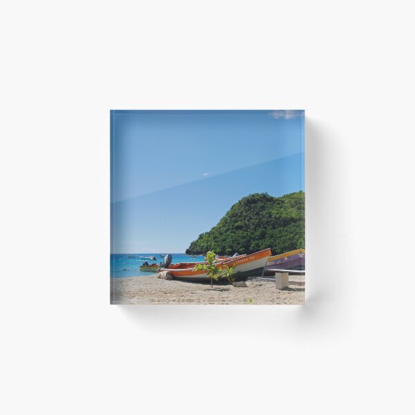 Item preview, Fishermen Boats on the Beach of Anse d'Arlet - Martinique, F.W.I. designed and sold by Olivia Son.