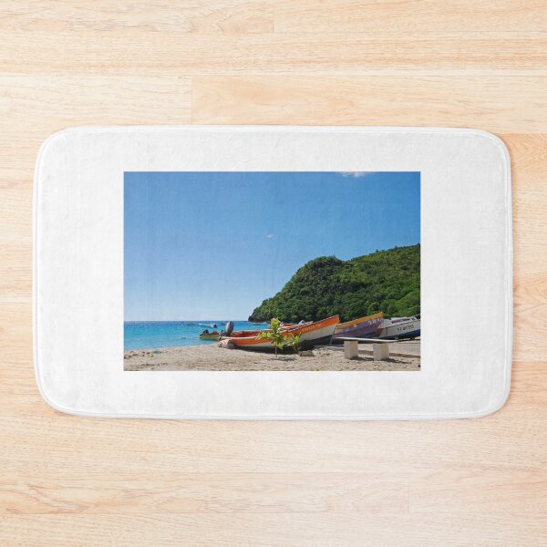Item preview, Fishermen Boats on the Beach of Anse d'Arlet - Martinique, F.W.I. designed and sold by Olivia Son.