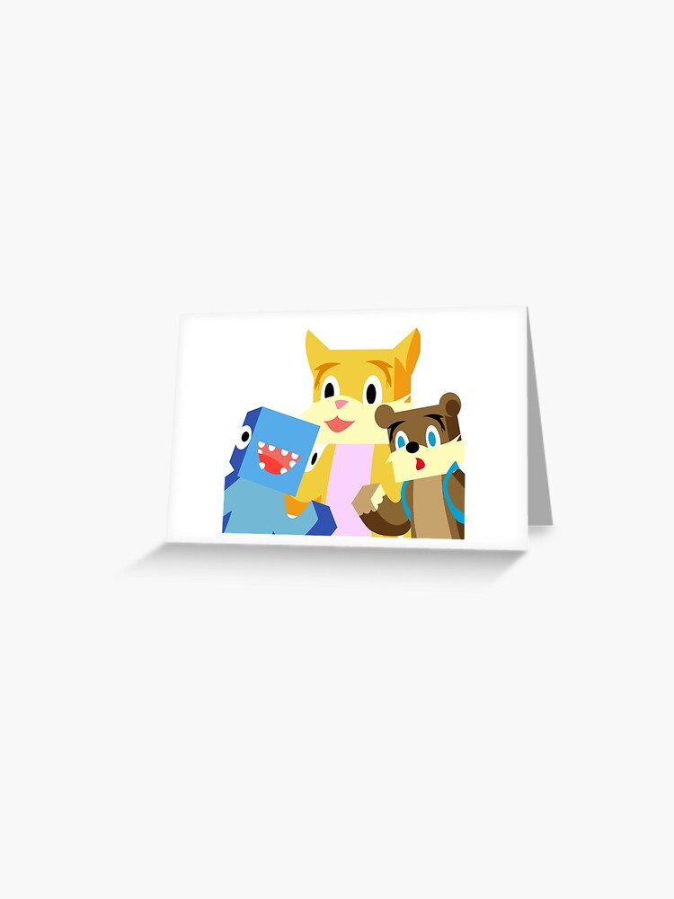 Minecraft Youtuber Stampy Cat Iballisticsquid L For Lee X Greeting Card By Truefanatics Redbubble