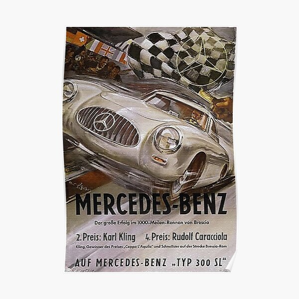 Fabulous Fifties. Mercedes Typ 300SL Poster