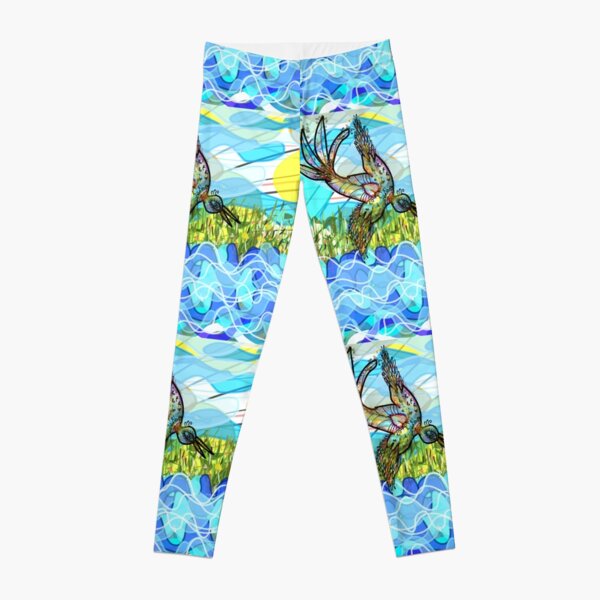 El pájaro y el río Leggings
