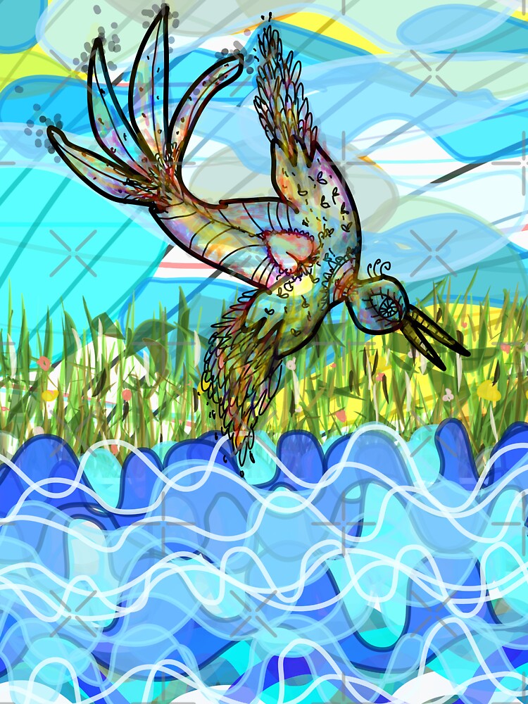 The bird and the river by aremaarega