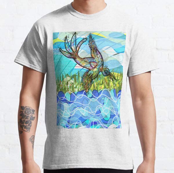 El pájaro y el río Camiseta clásica