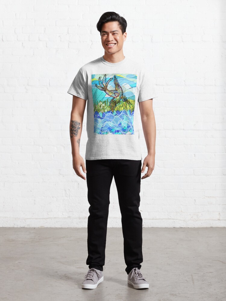Alternate view of The bird and the river Classic T-Shirt