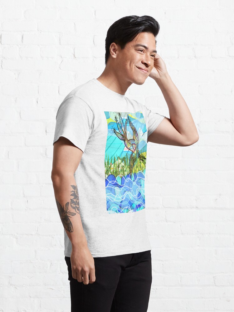 Alternate view of The bird and the river Classic T-Shirt