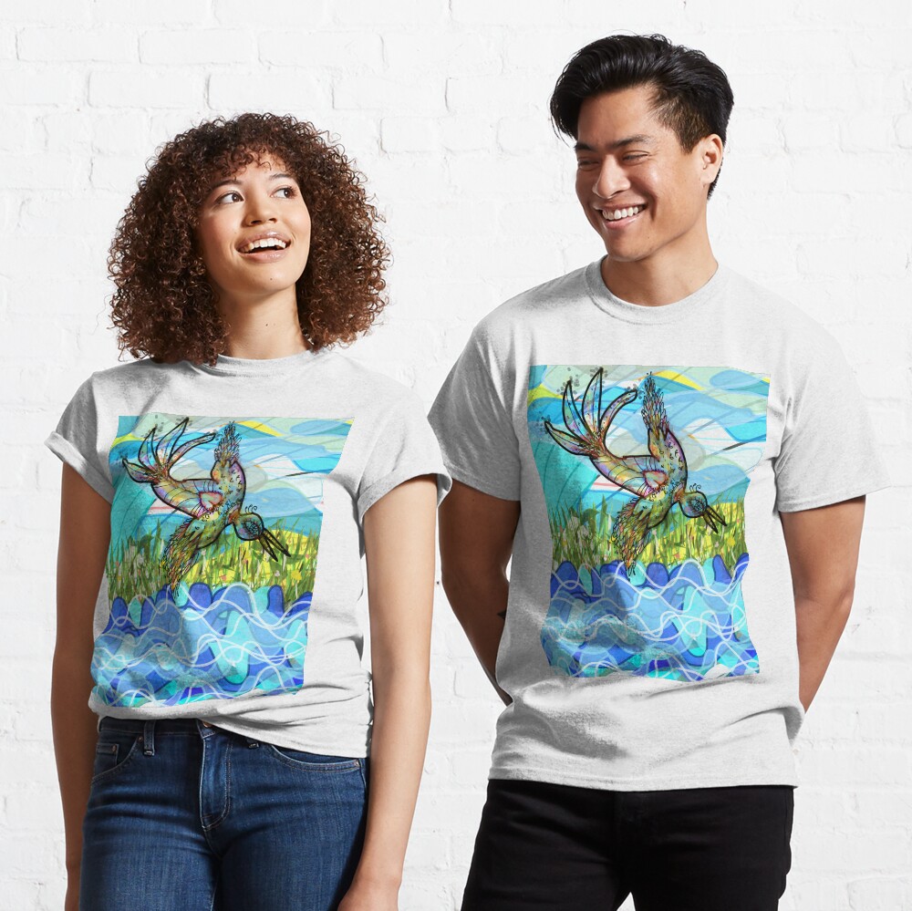 The bird and the river Classic T-Shirt
