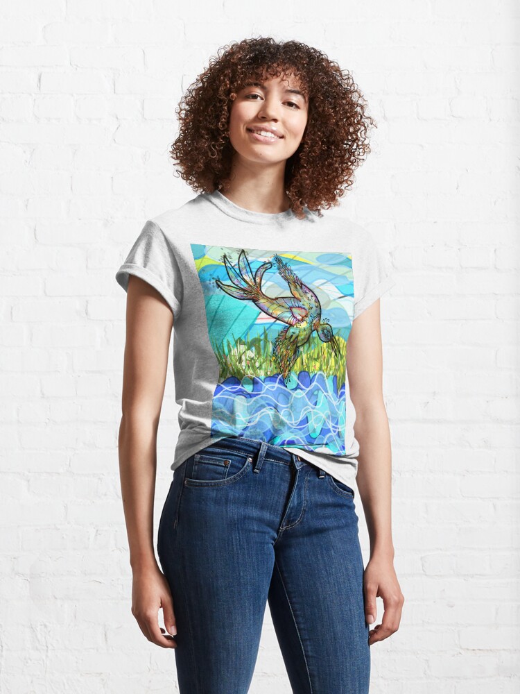 Alternate view of The bird and the river Classic T-Shirt